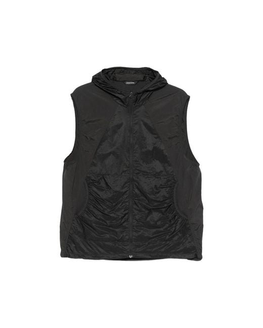 Hiking Patrol Black Orbit Lt Hooded Sleeveless Jacket for men