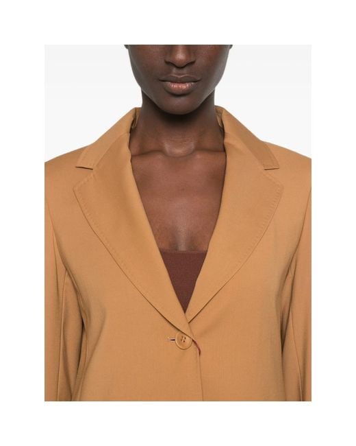 Max Mara Brown Neutrals Jackets
