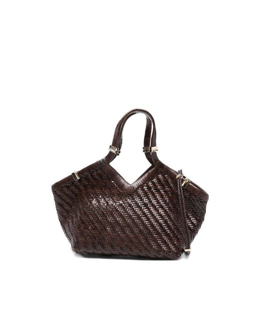 Benedetta Bruzziches Brown Usha Leather Tote Bag