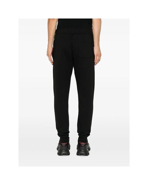 Moncler Black Logo-Patch Track Pants for men