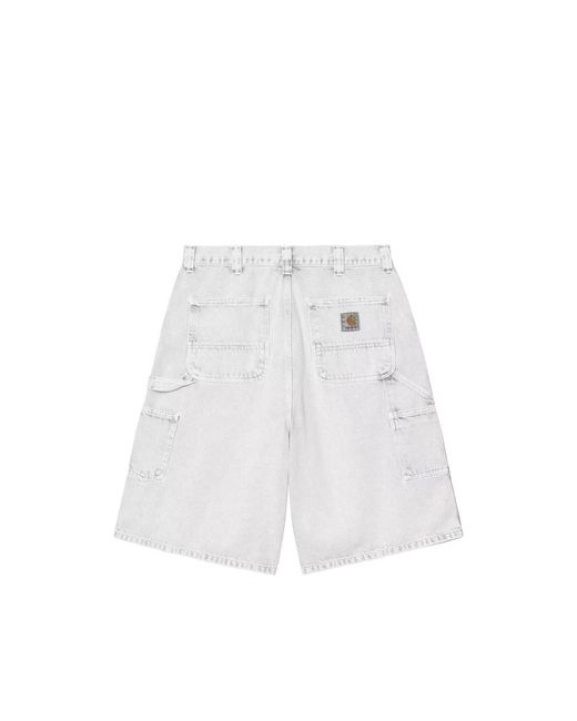Carhartt White Og Single Knee Shorts for men