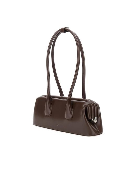 OSOI Brown Leather Shoulder Bag