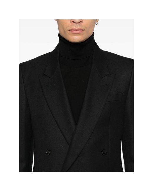 Reveres 1949 Black Double-Breasted Jacket for men