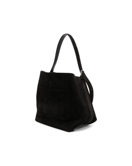 Totême Black Suede Shoulder Bag