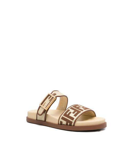 Fendi Natural Neutrals Shoes