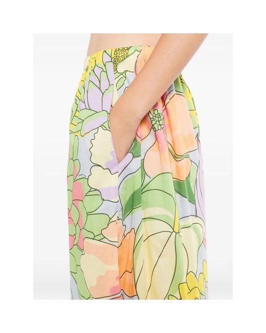 Farm Rio Yellow Spring Affair Balloon Pants