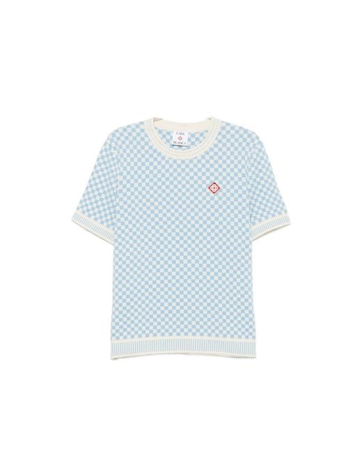 Casablanca Blue T-Shirts And Vests for men
