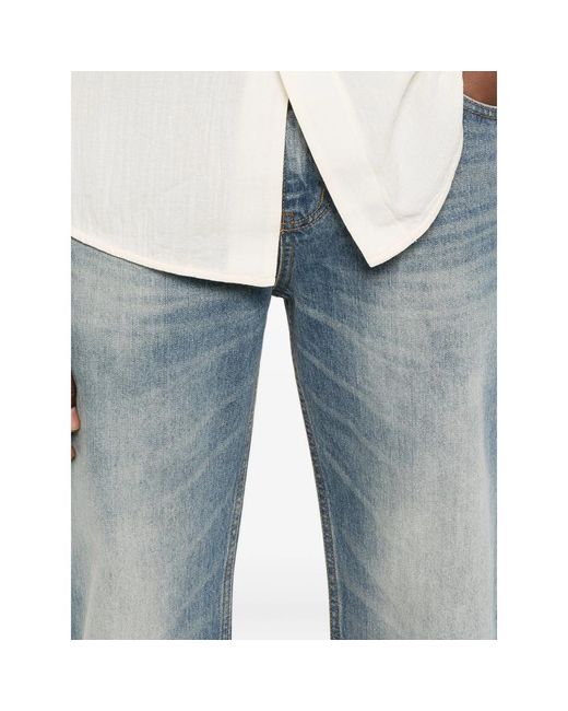 TONYWACK Blue Wide-Leg Jeans for men