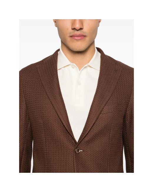 Tagliatore Brown Jacket for men