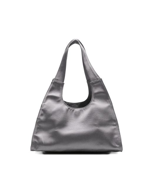 GIMAGUAS Gray Curved-Handle Tote Bag