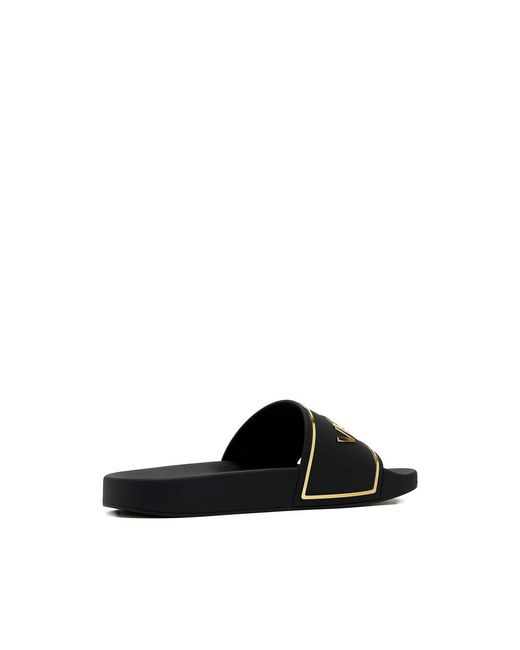 Versace Black Sliders for men