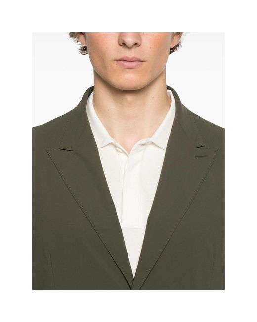Eraldo Green Peak-Lapels Blazer for men
