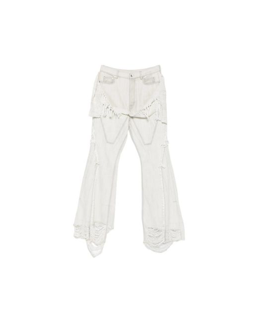 Rick Owens White Drkshdw Denim for men