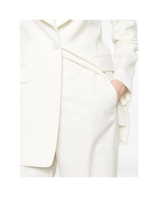 Tagliatore White Tailored Trouser Suit