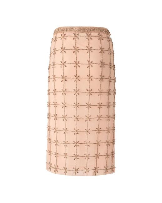 Pinko Pink High-Waisted Skirt