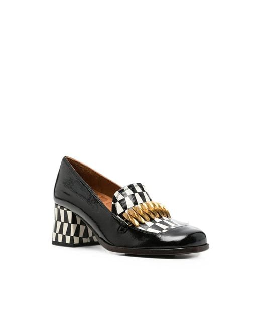 Chie Mihara Black Tibro Embellished Loafers