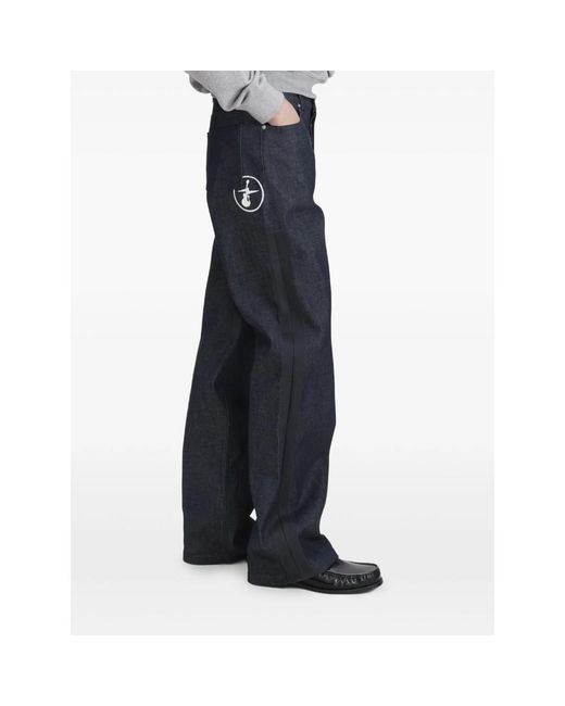 A.p.c. X Frgmt Blue A. P.C. X Frgmt Logo-Detail Denim Jeans for men