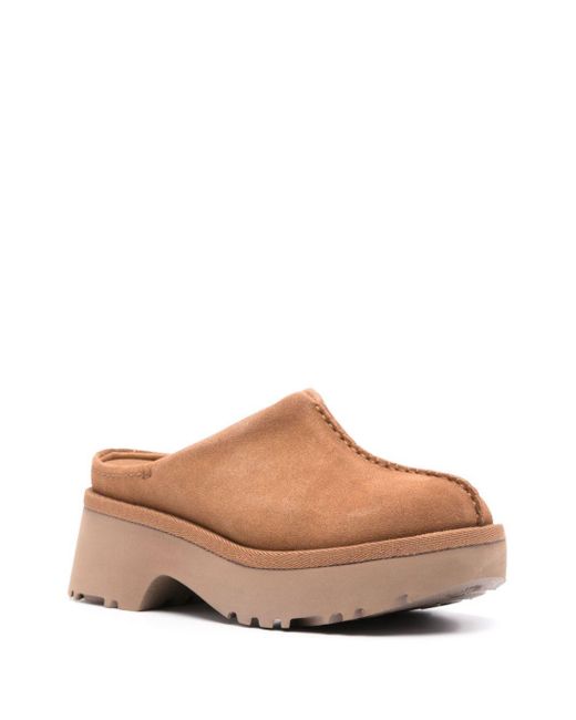 Ugg Brown New Heights 50Mm Clogs