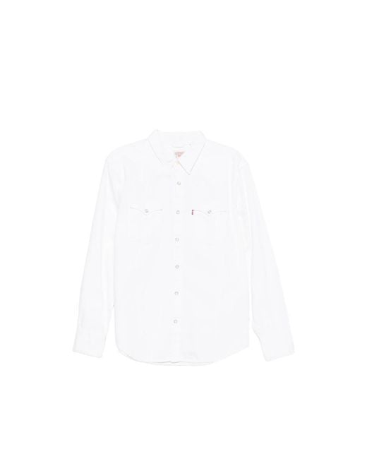 Levi's White Shirt With Chest Pockets for men