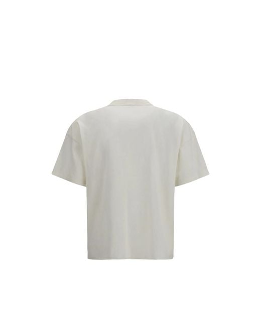 Represent White T-Shirt Cotton-Hemp for men
