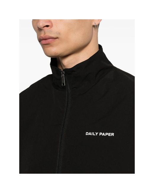 Daily Paper Black Zip Jacket for men