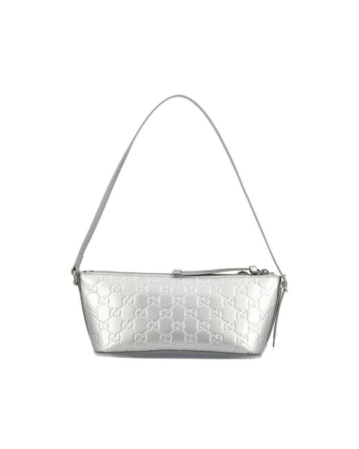 Gucci Metallic Gg Emblem Small Shoulder Bag