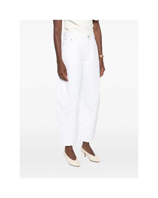 Alaïa White Wide-Leg Jeans