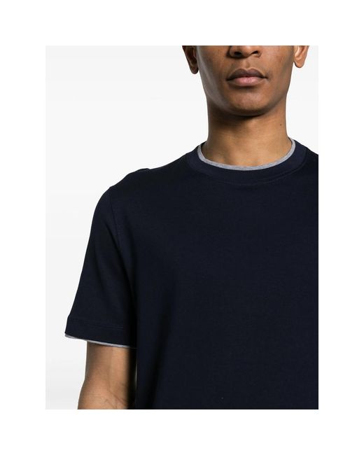 Brunello Cucinelli Black T-Shirts & Vests for men