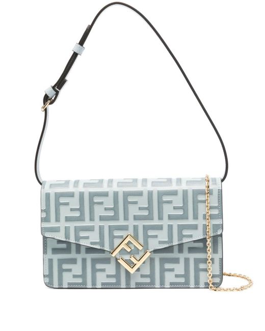 Fendi Blue Ff Diamonds Wallet