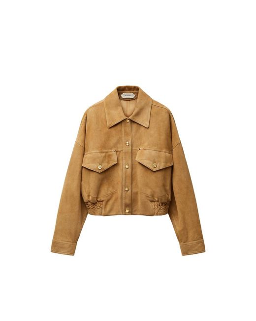 Versace Natural Suede Blouson