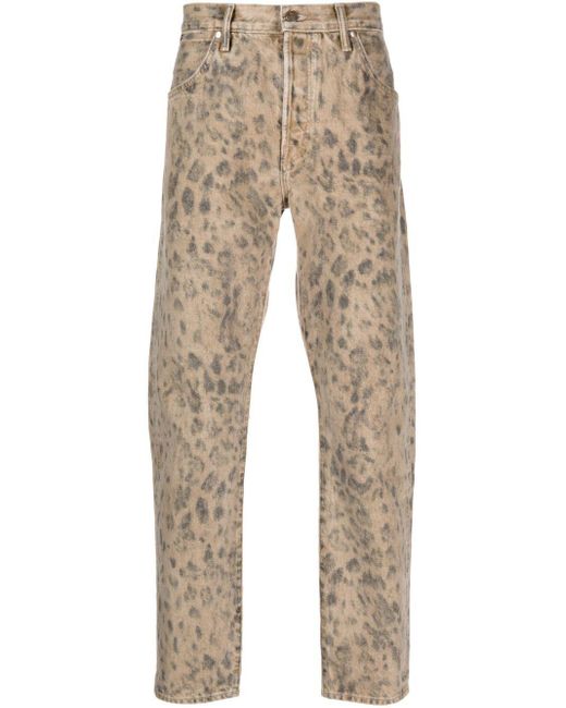 Tom Ford Natural Leopard-Print Jeans for men