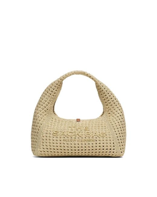 Marc Jacobs Metallic The Sack Bag Crochet Mini Tote Bag