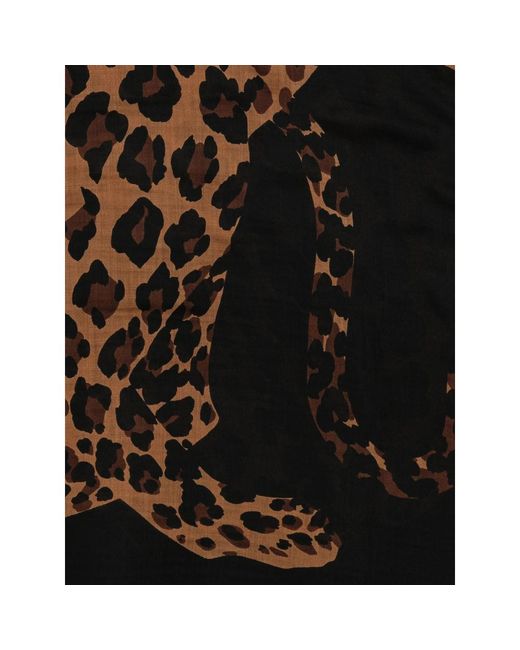 Saint Laurent Black Scarves