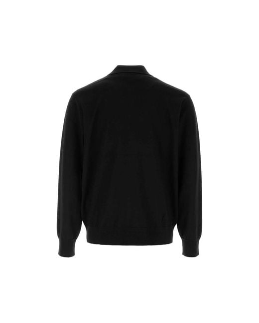 Dries Van Noten Black Muano Button-Down Sweater for men