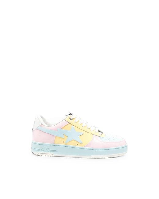 A Bathing Ape White Bape Sta Sneakers