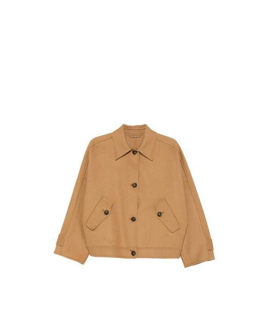 Closed Brown Coat