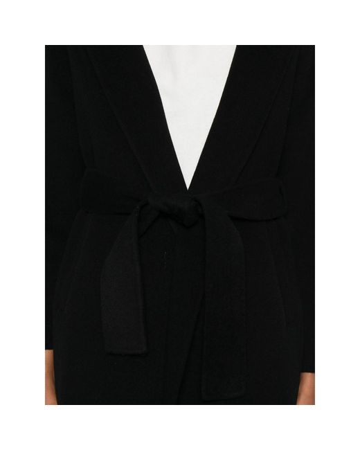 GLOX Black Belted Coat
