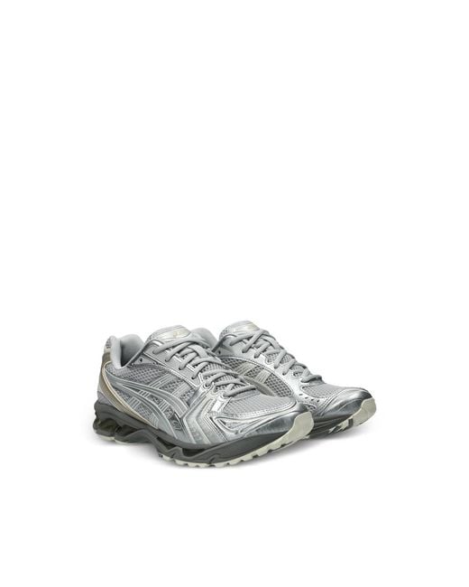 Asics Gray Sneakers Artificial Leather for men