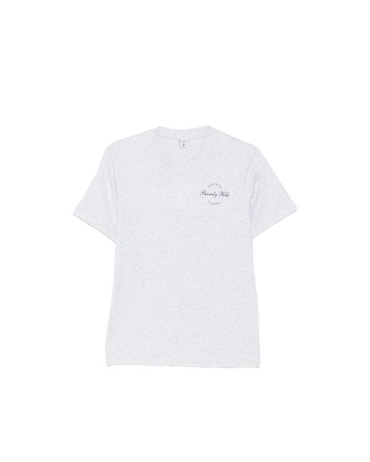 Sporty & Rich White T-Shirt Crew Neck