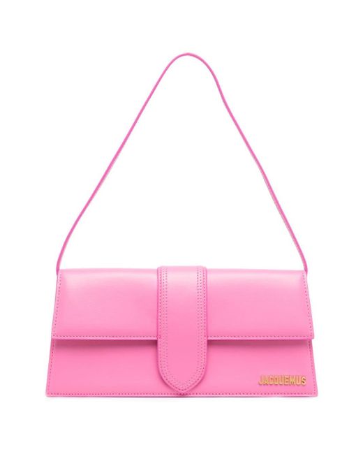 Jacquemus Leather Le Bambino Long Shoulder Bag in Pink | Lyst