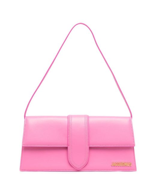 Jacquemus Leather Le Bambino Long Shoulder Bag in Pink Lyst