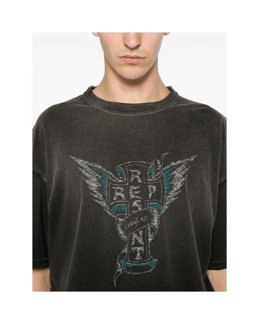 Represent Black T-Shirt Mlm101141-04 for men