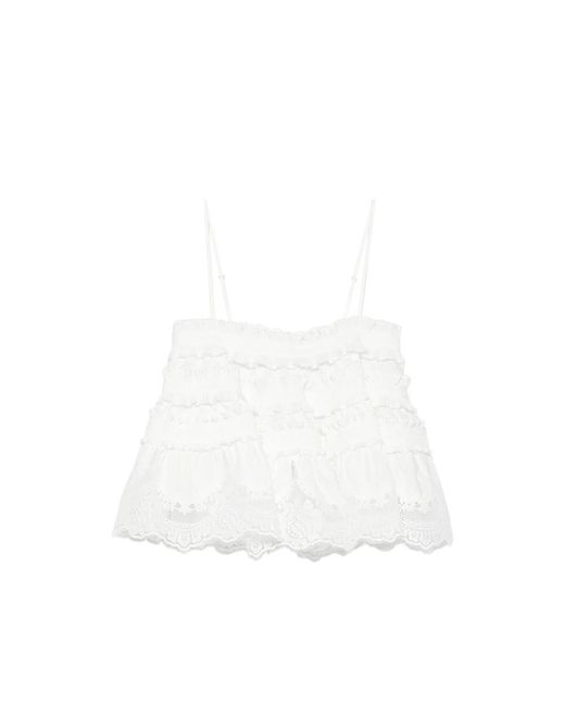 Zimmermann White Neutrals Tops