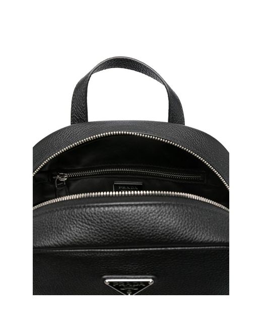 Prada Black Backpacks for men