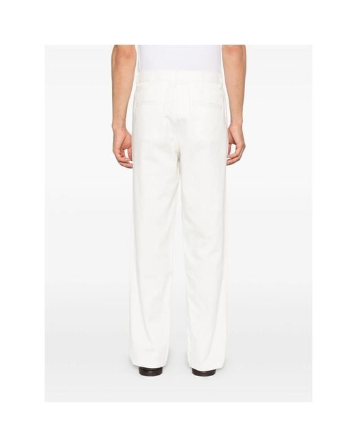 Samsøe & Samsøe White Buttoned Trousers for men