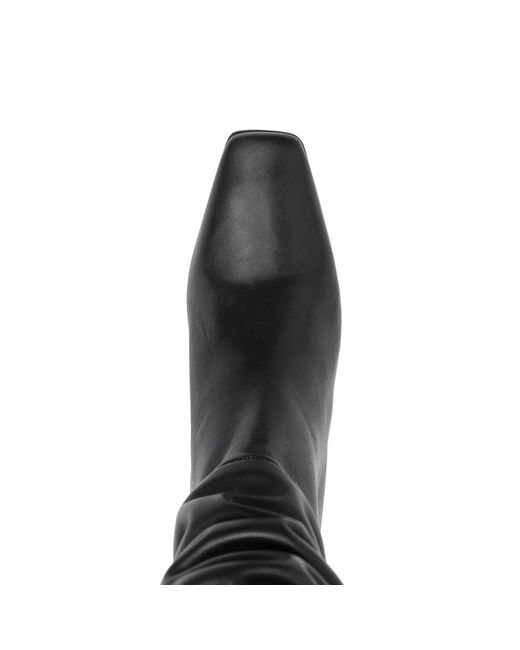Alohas Black 50Mm Kalila Slouch Calf Leather Boots
