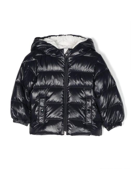 Moncler Black Zip-Up Hooded Padded Jacket