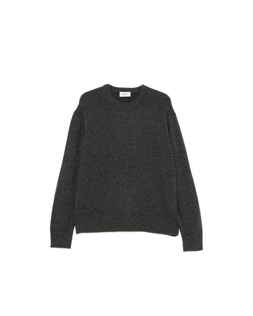 Diana Studio Black Ribbed-Trim Crew-Neck Sweater for men