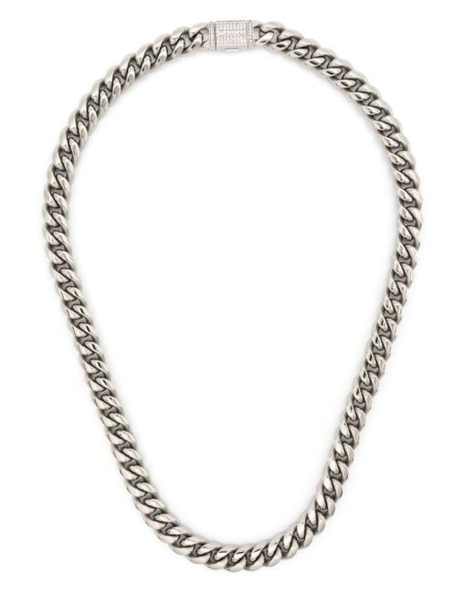 DARKAI Metallic Cuban Choker Necklace for men