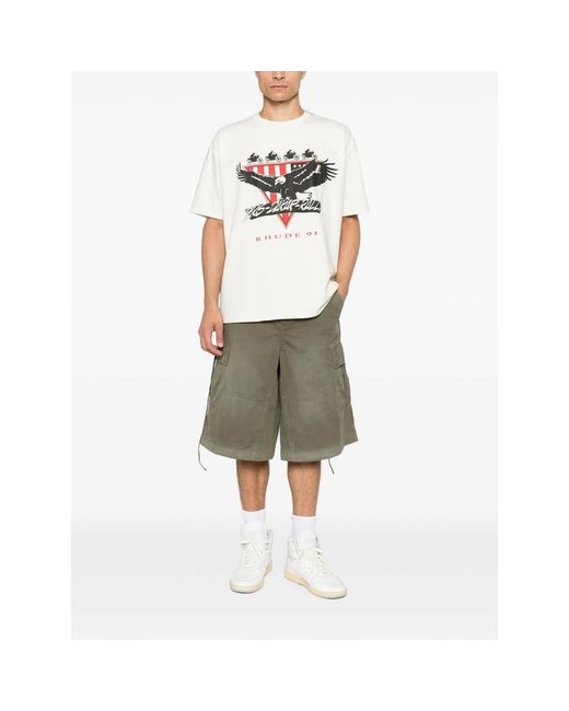 R H U D E © White Neutrals T-Shirts & Vests for men